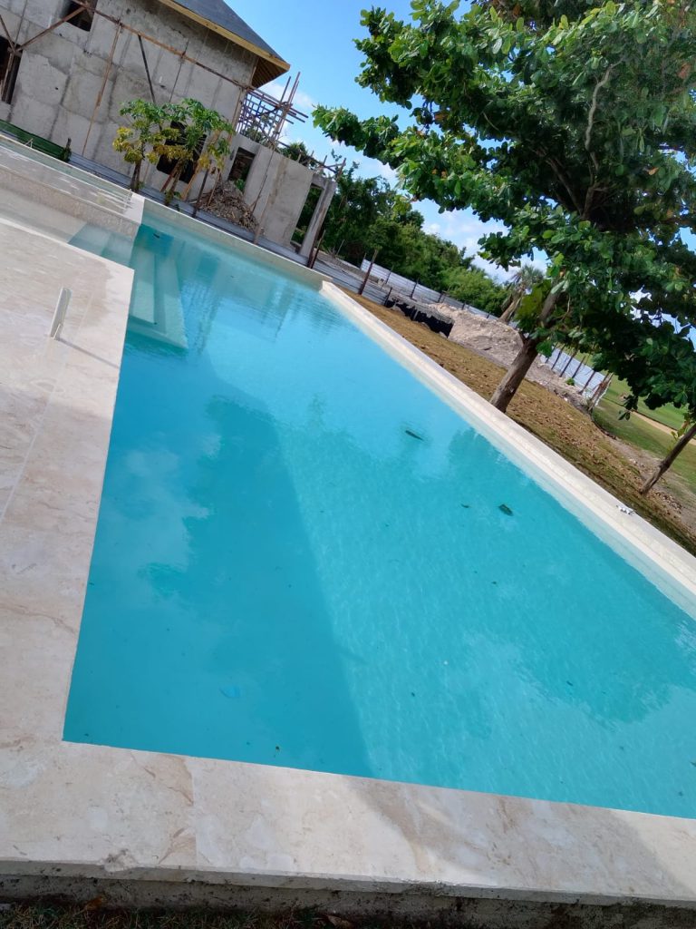 Instalación de Piscina Serena 19, Punta Cana